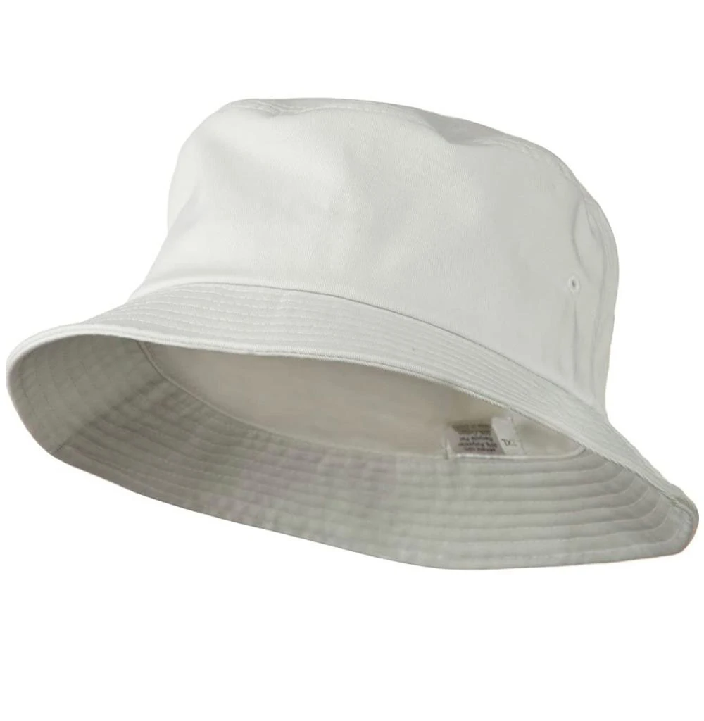 
White summer Bucket Hat High quality wholesale Bucket Hat with custom logo 