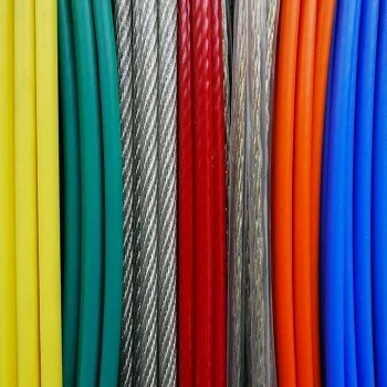 
Wholesale Korea factory galvanized aircraft cable PVC Coated Rope 