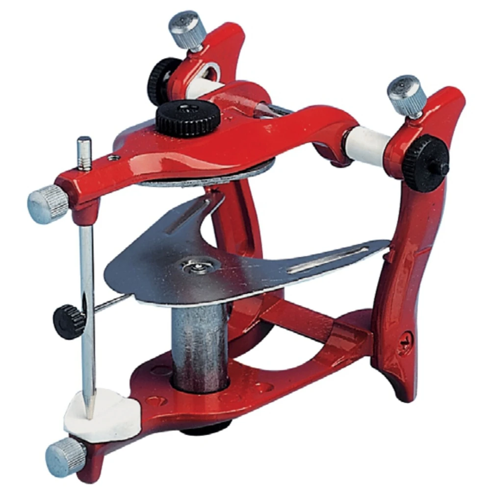 DENTAL LAB ARTICULATOR SEMI ADJUSTABLE ANATOMIC ALUMINUM RED COLOR DENTAL ARTICULATOR LIGHT WEIGHT     MGI-53