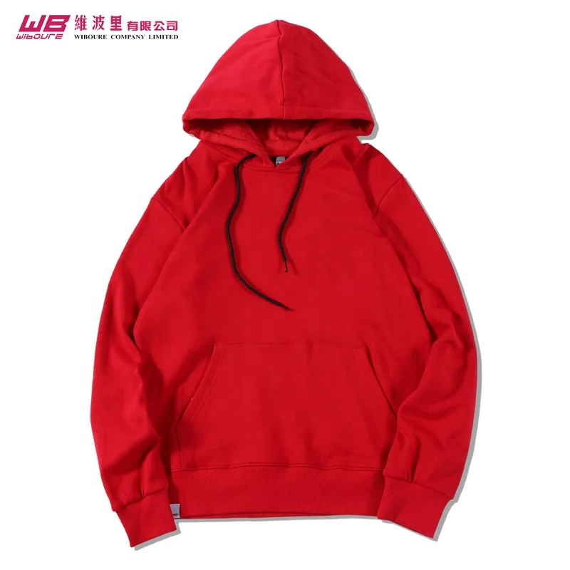 Lowest Price Custom Plain blank hoodies 100% cotton clothing Custom made mens hooded sweatshirts for unisex hoodie