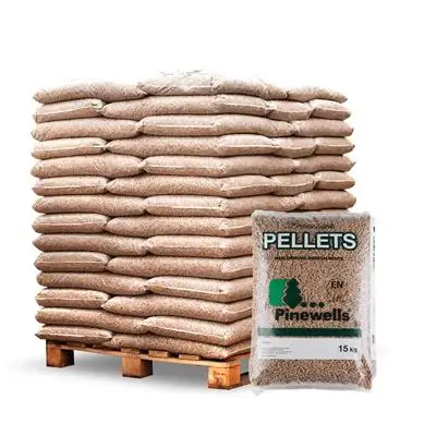 Approved Wood Pellets in 15kg Bags EN Plus A1class A1 Pine Wood 6mm Cooking Stick Origin Shape Heating Ash Place