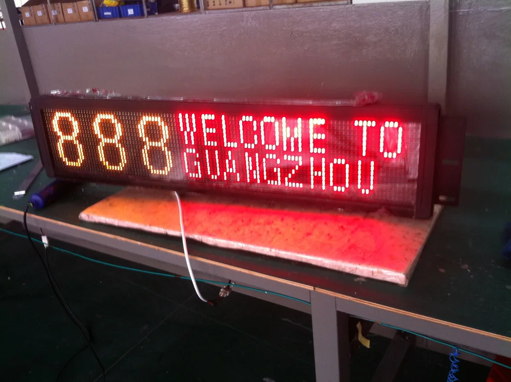 bus electronic scroll display screen or LED sign product