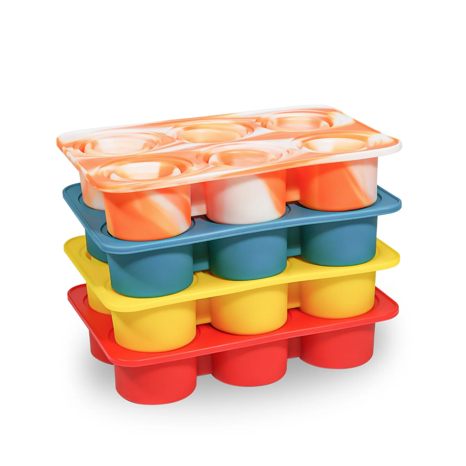 P3 2022 new products food grade silicone foldable telescopic breast milk popsicle makers ice pop molds