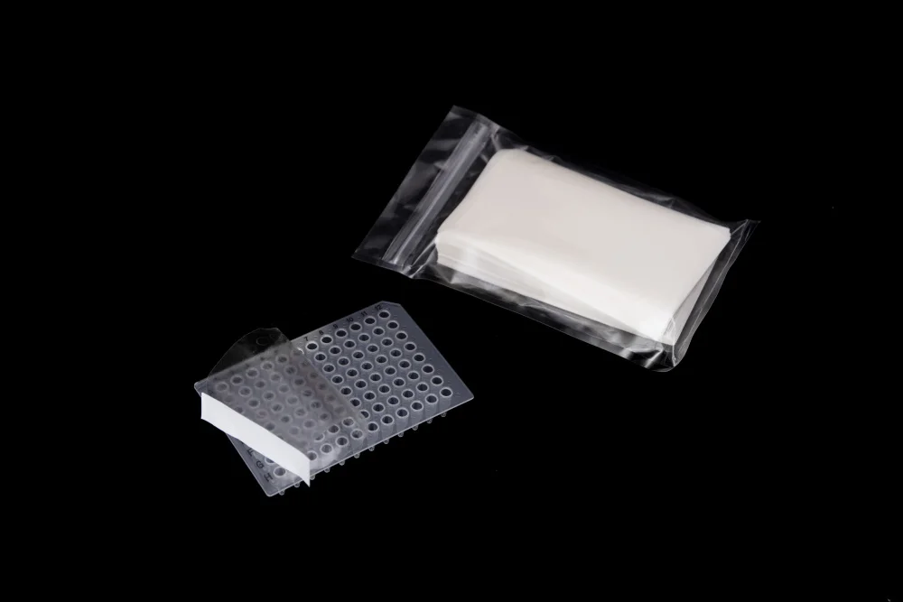 Factory Supply High Clarity  PP Transparent Sealing Film Lab use for  Elisa Plate PCR Plate PCR qPCR 96 Well plate