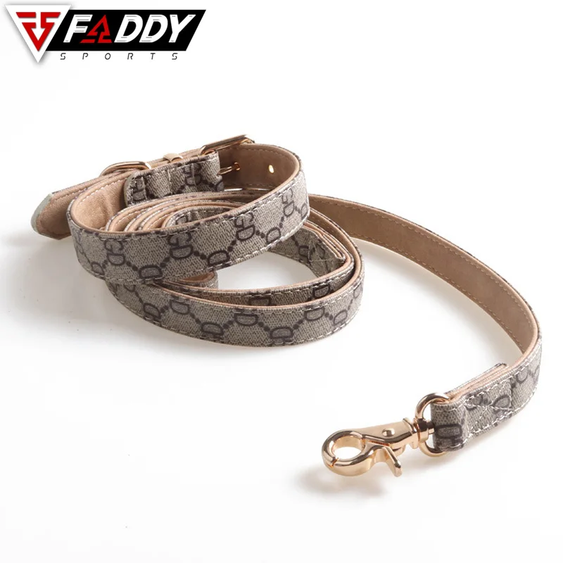  Оптовая продажа товары для домашних животных аксессуары Роскошный Регулируемый кожаный ошейник собак тренировок и путешествий