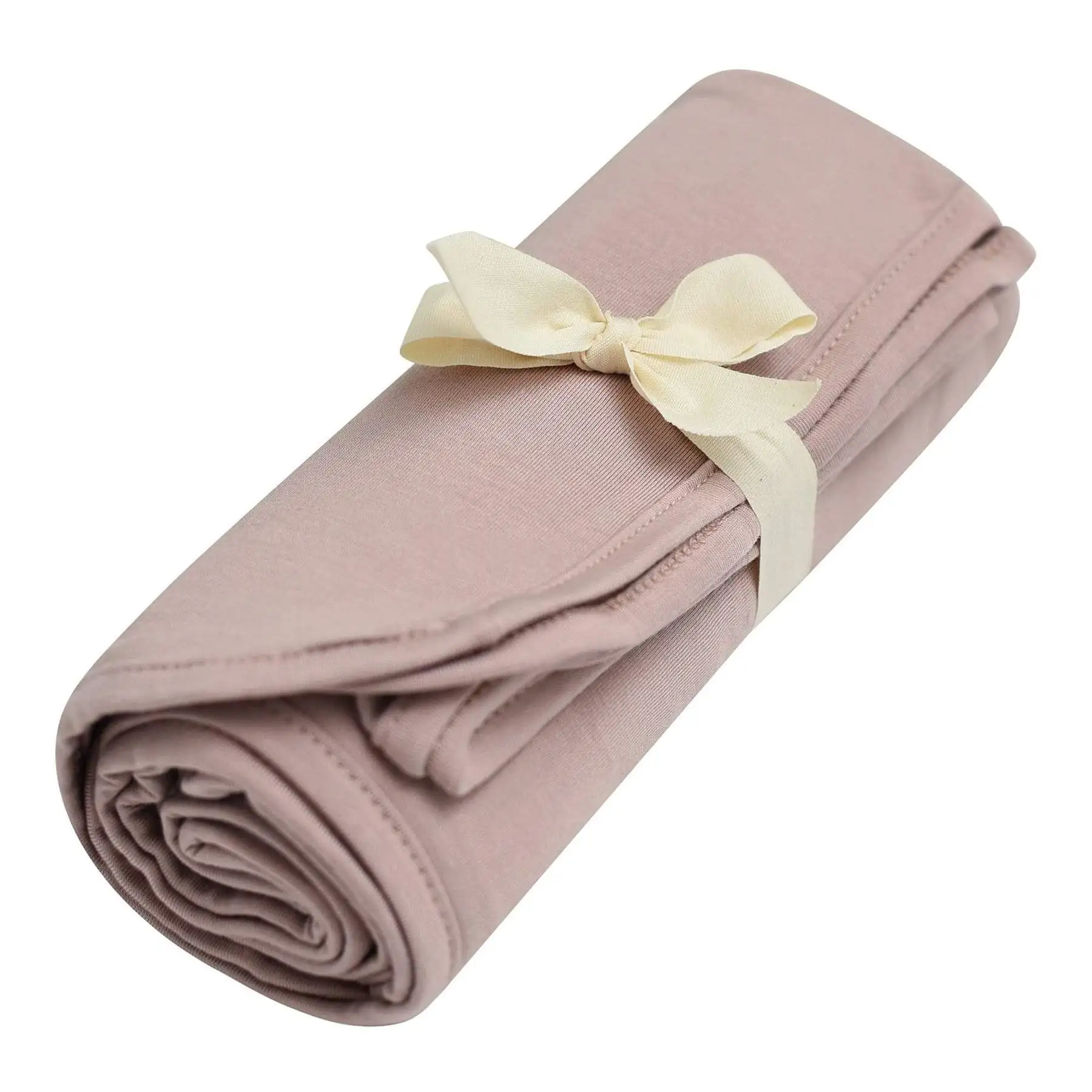95%Bamboo 5%Spandex Organic very Soft breathable light weight Knitted stretchy best quality hot sale baby swaddle wrap cloth