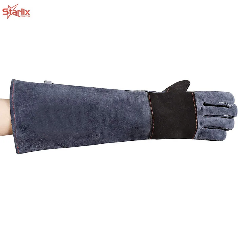 
Leather Thumb Crotch Reinforced Lining Heat Resistant Welding Gloves Cow Split Protection Hand High Quality STARLIX INDUSTRIES 