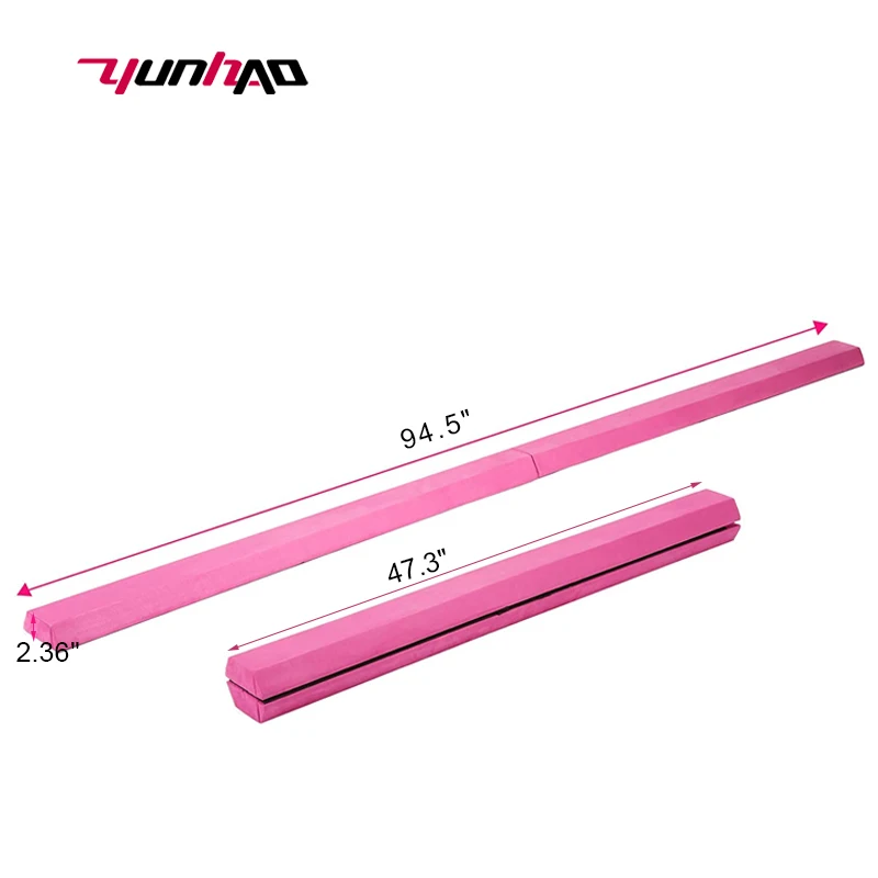 YC Hot Sale Factory Direct 7FT Folding Gymnastic Balance Beam For Kids