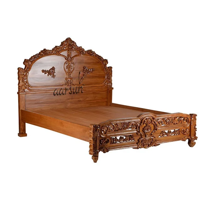 Good Price Luxury Solid Wooden Beds for Bedroom Furniture Sets