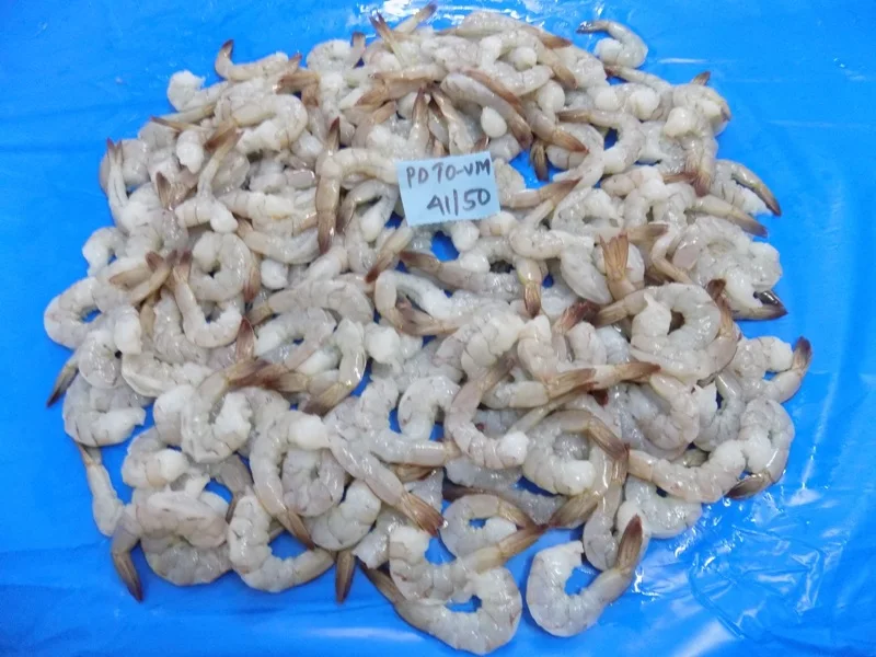 IQF PDTO VANNAMEI SHRIMPS INDIAN ORIGIN SIZE 31/40 PEELED DEVEINED VANNAMEI SHIMPS
