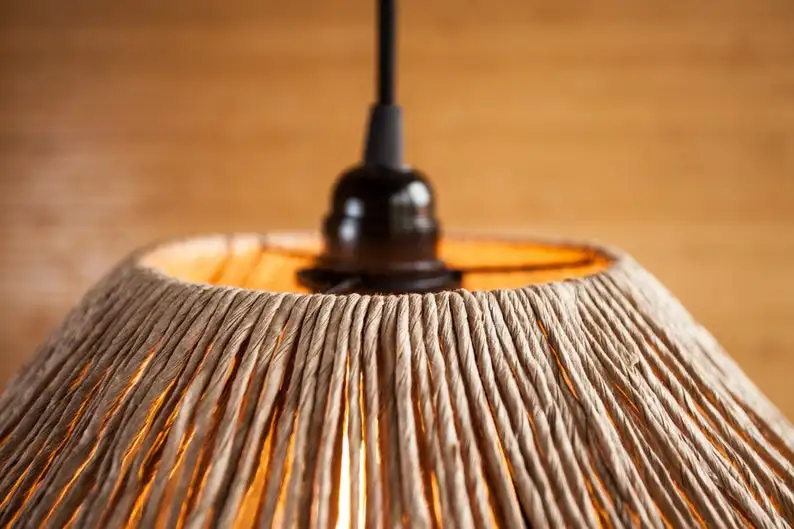 Лучшая коллекция бамбуковый настенный светильник абажур для стола теплый и уютный декора комнаты