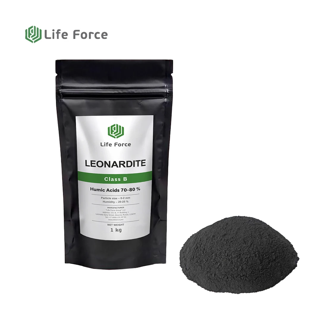 Agriculture Grade Organic Humic Acid Fertilizer Leonardite Class B Life Force SL 104/1 Organic Humic Acid Powder
