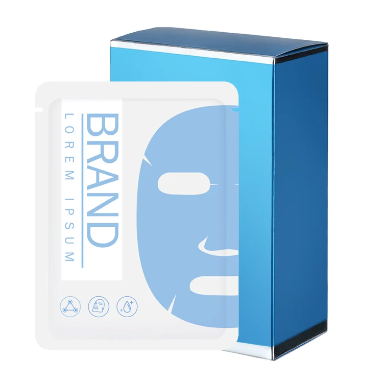 Anti aging firming anti wrinkle Wood pulp fiber airlaid paper facial mask customized OEM Private label cosmetics face sheet mask