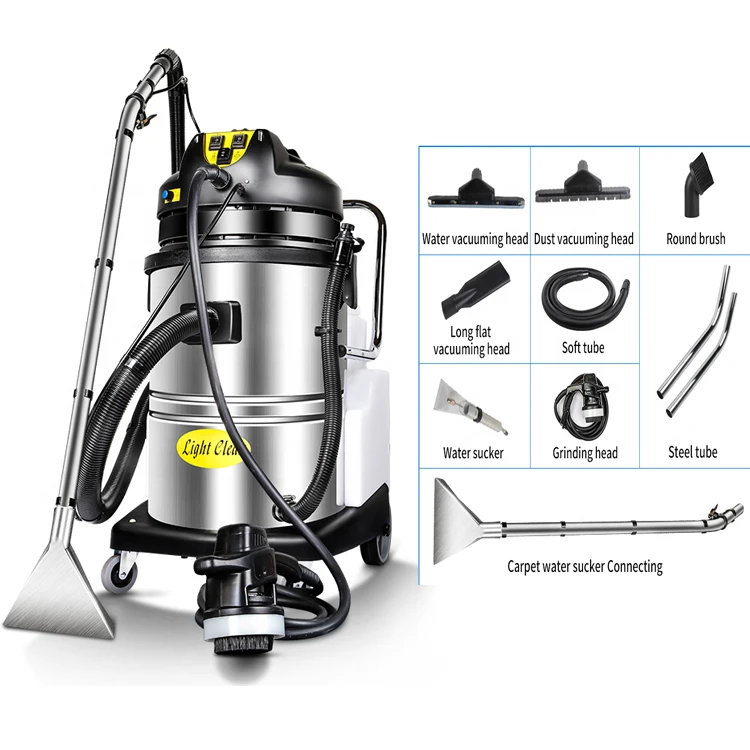 Three in One Spray Cleaning Machine for  Hotel Carpet Sofa 60L industrial handheld portable upright steam wet vacuum Cleaning