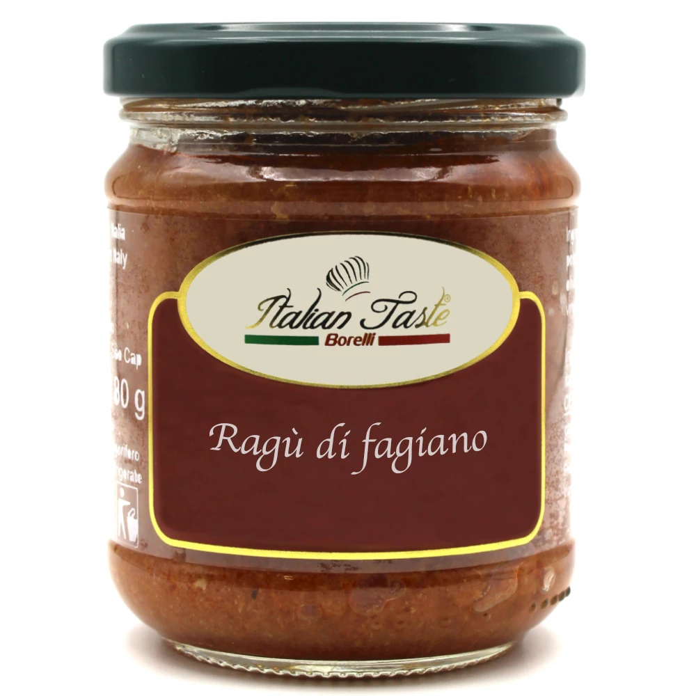 High quality 180 g wholesale retail Pheasant meat pasta sauce NO GMO Italian pasta sauce for pasta
