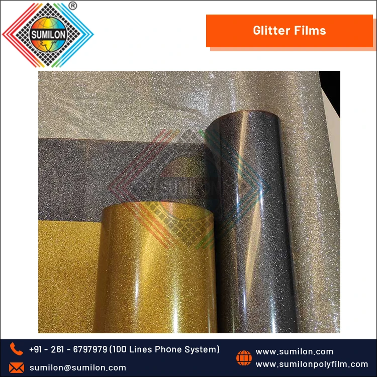 Manufacturer of Top Natch Quality Gift Packaging Glitter PET Polyester Films at Genuine Bulk Price