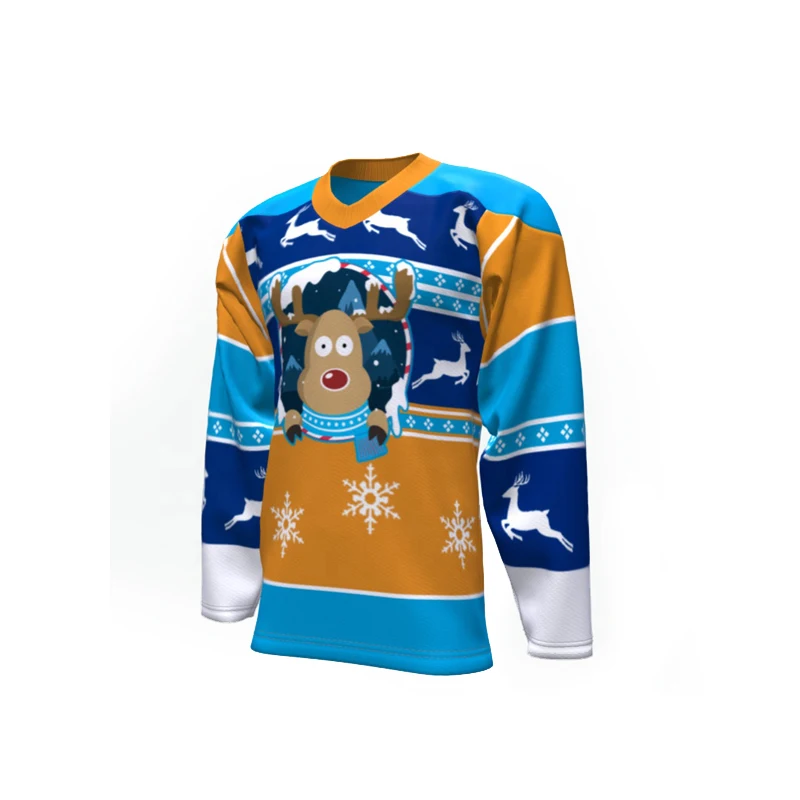 2022 New Design custom Sublimated Hockey uniform Custom Team Sport Wear Cheap ice hockey jersey
