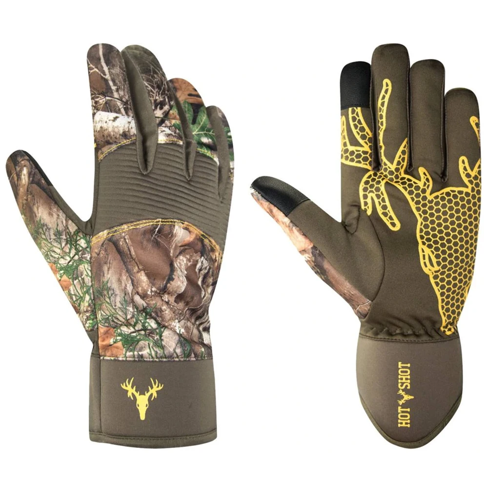 
Men Realtree Edge Camo Archery Hunting Bow Gloves 