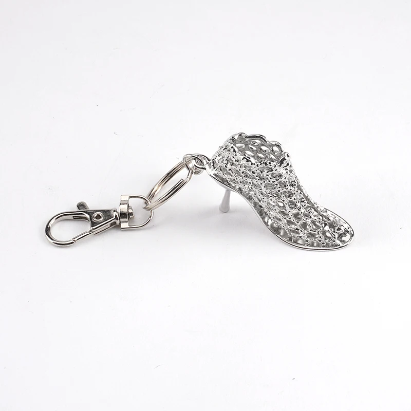 Factory Wholesale Creative Fashion Ladies High Heel  Car Bag Metal Keychain