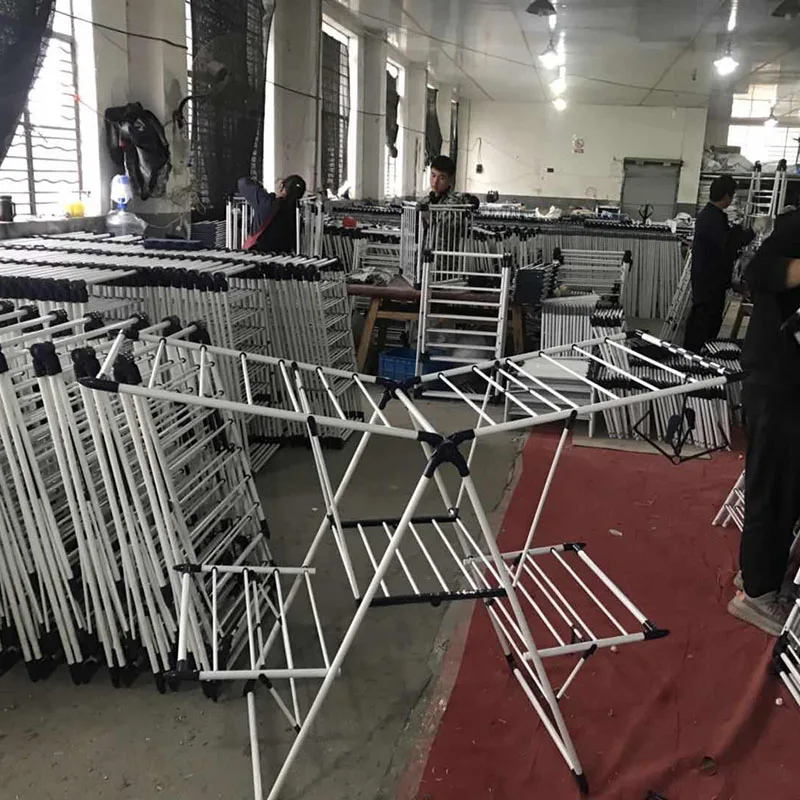 Double Folding Drying Rack Clothes Hanger Organizer Plastic Travel OEM Welcomed