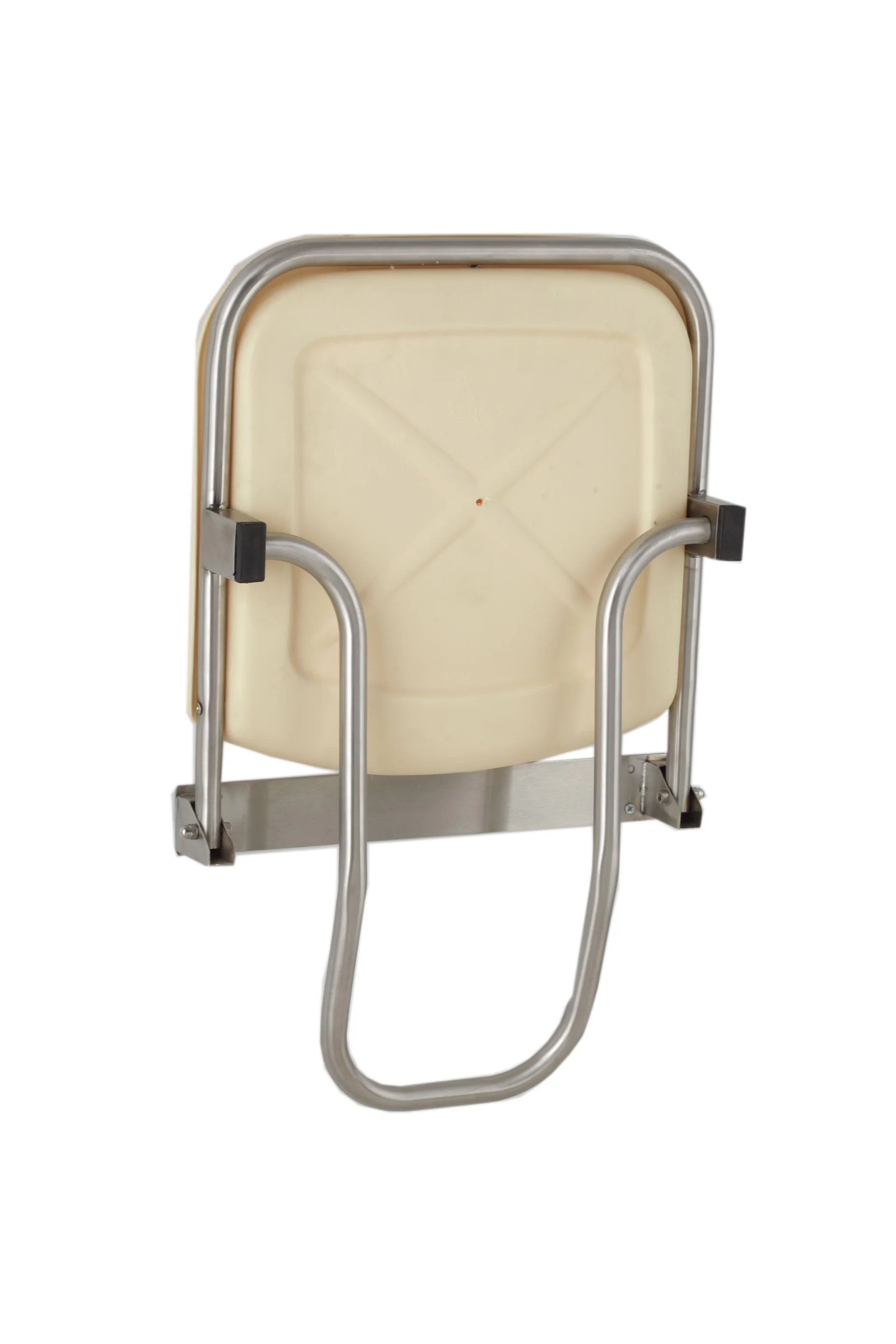 
Wall Mounted Folding Shower Seat Stainless Steel Plastic 