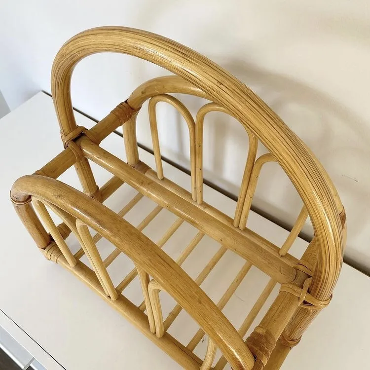 Оптовая продажа натурального ротанга полка журнальной стойкой-SISU бренд/RFS-066