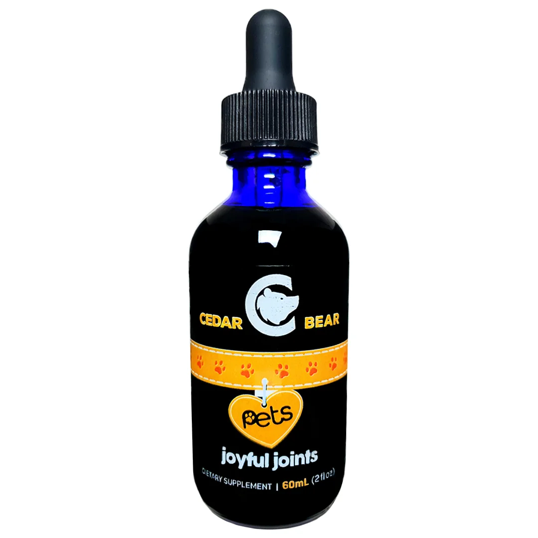 Cedar Bear Pets Joyful Joints - Natural Herbal Supplement - Support for Your Pets Joint and Muscle Health