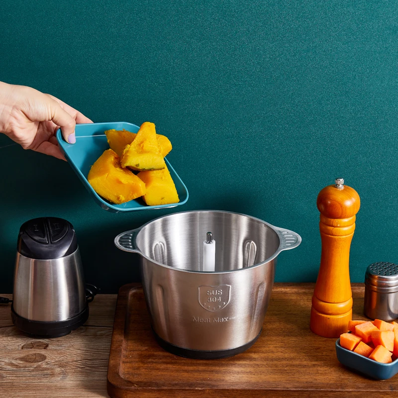 3l Chopper Electric Automatic Mincing Machine Stainless Steel Vegetable Fruit Meat Cutter Blender Food Processor Meat Grinder