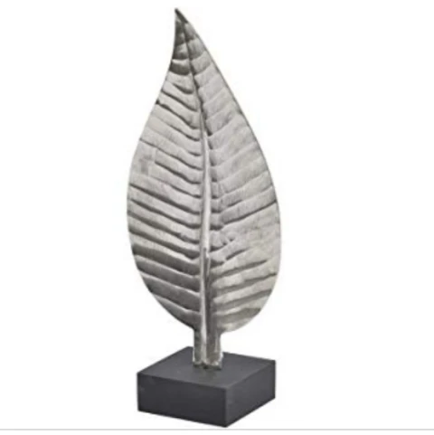 Modern Tabletop Decoration Pieces Handmade Wooden Round Pieces Sculpture Wood and Stone Modern Decorative