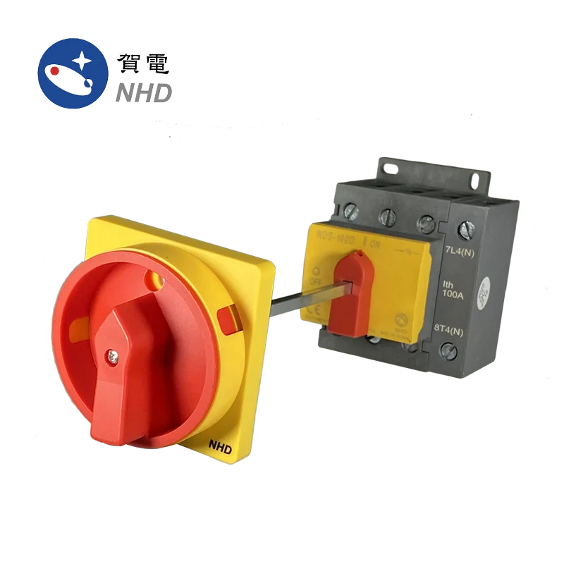 NDS-60/ 80 /100 4G5DL3 Isolator Switch Cam Switch Switch Disconnector 4 Pole 63A, 80A, 100A, Base and DIN-rail mounting