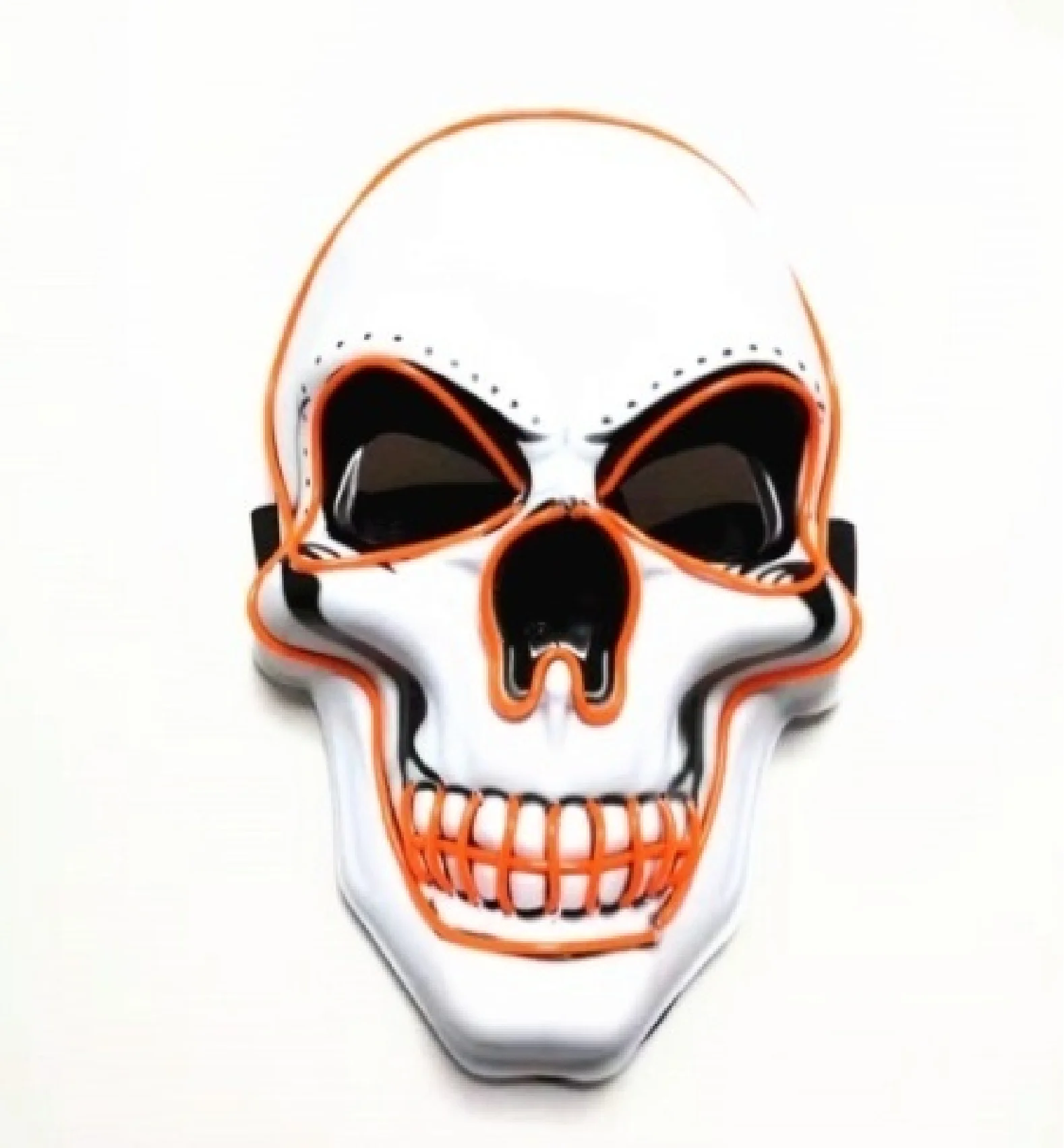 Painted skull glowing mask, EL Mask Halloween, LED Mask Scary Cosplay Party Mask