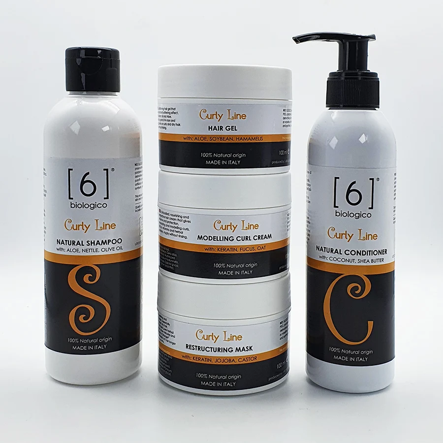 All Natural Modelling Hair Gel for Curly Hair with Aloe, Soybean and Hamamelis - Made in Italy