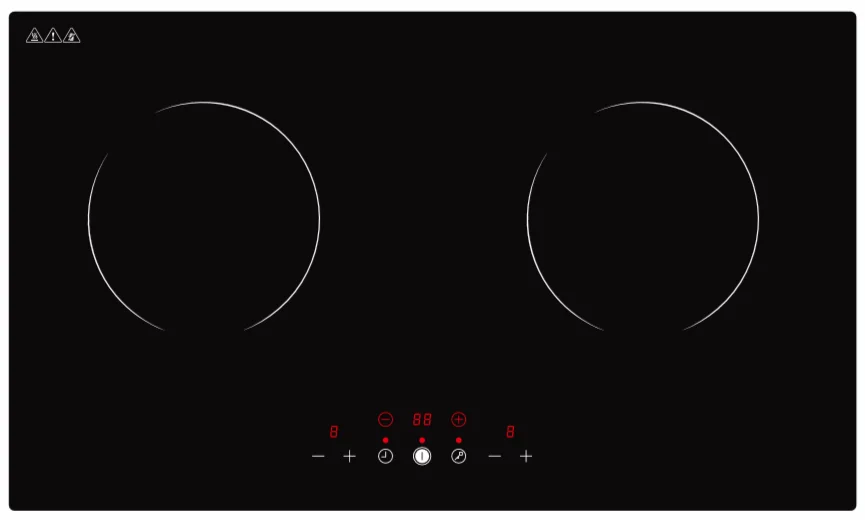 220V GS Built-in Household Touch Keys Double Burners Induction Cooker OEM