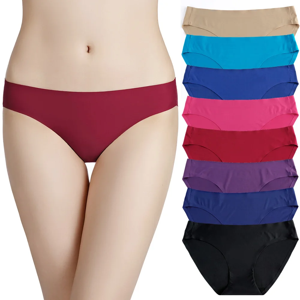 Hot Sale Girls Underwear  Seamless Low Cut One Piece Bikini Panties Bulk Women Underwear Panties Trunk Hipster Underwear