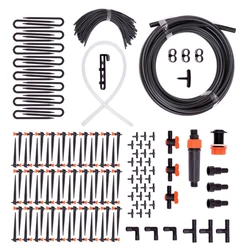 Reliable drip irrigation set for 30 or 60 plants with adjustable drippers, farm irrigation