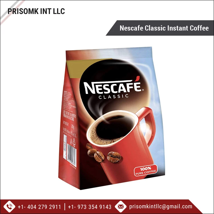 Хорошее качество Лидер продаж классический кофе Nescafe с горьким вкусом мгновенный на продажу