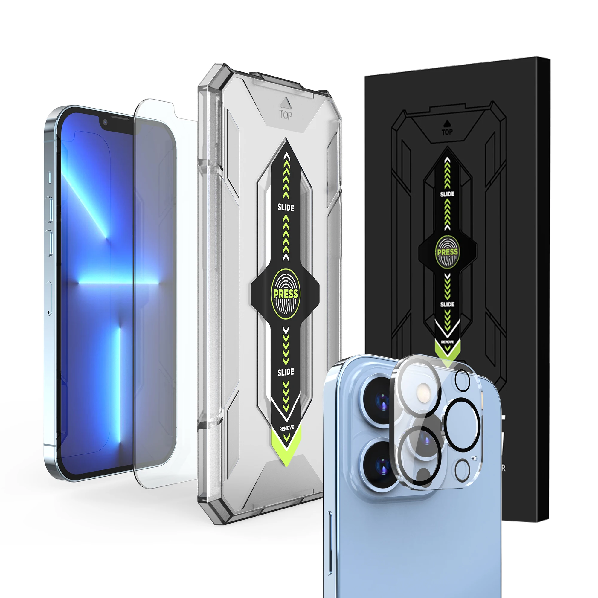 Customized 2.5D 3D 9H Screen Protector fo Iphone 13 12 11 Pro Max Clear Full Cover Mobile Phone Tempered Glass Screen Protectors