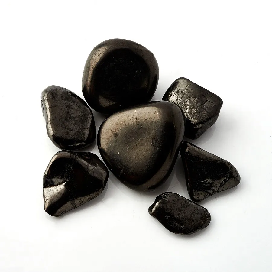 Shungite Natural Karelian Shungite Tumbled Stones 2 - 9 cm Polished or Unpolished / Schungit