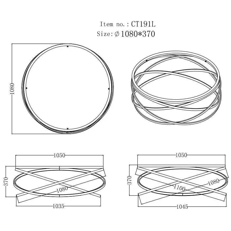 Living Room Furniture Clear Glass Chrome Steel Frame Circular Contemporary Modern Fixed Top Table Coffee Table