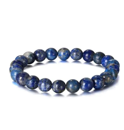 Lapis Lazuli Bracelet, Buddha Charm Bracelet, large medium small bracelets|  Lapis Lazuli 7 chakra bracelet  6/8/10 mm Beads