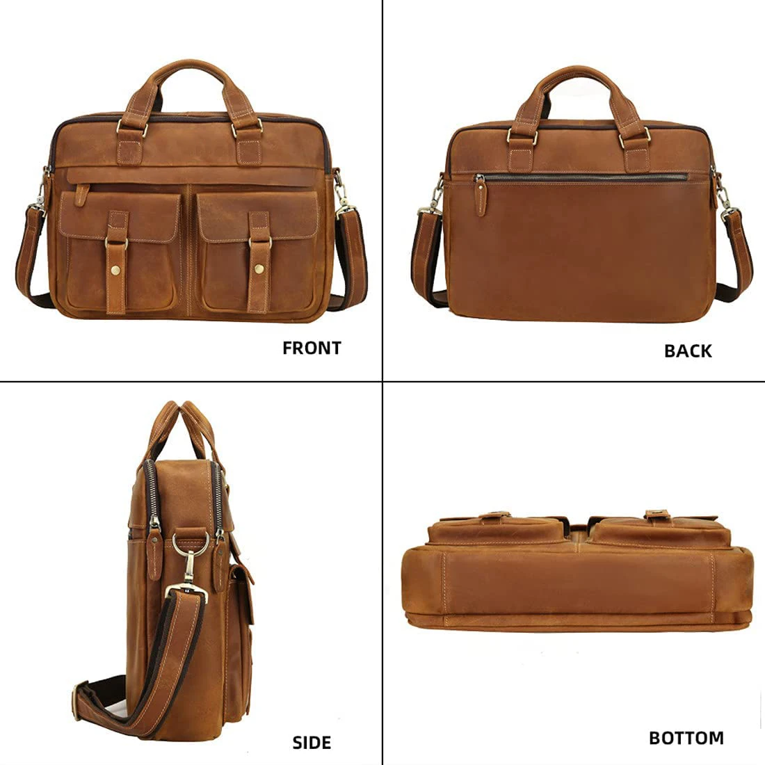 Briefcase for Men Laptop Bag Computer Office Business Bag Shoulder Briefcase Bags by Standard International