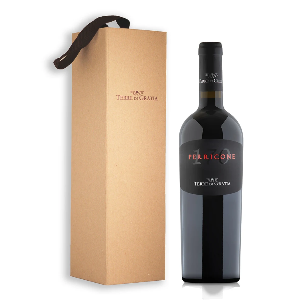 Terre di Gratia - Italian Red Wine case 1 bottle 170 Perricone DOC Sicilia 75cl - gift box