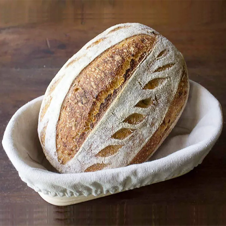 Set of 2 Oval Bread Proofing Basket, Rattan Brotforms Proofing Basket Bread Tools In Vietnam Wholesale