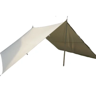 4X4M 4x6M Canvas Tarp for Outdoor Camping Customized Light Weight Waterproof Camping Tarp Tent