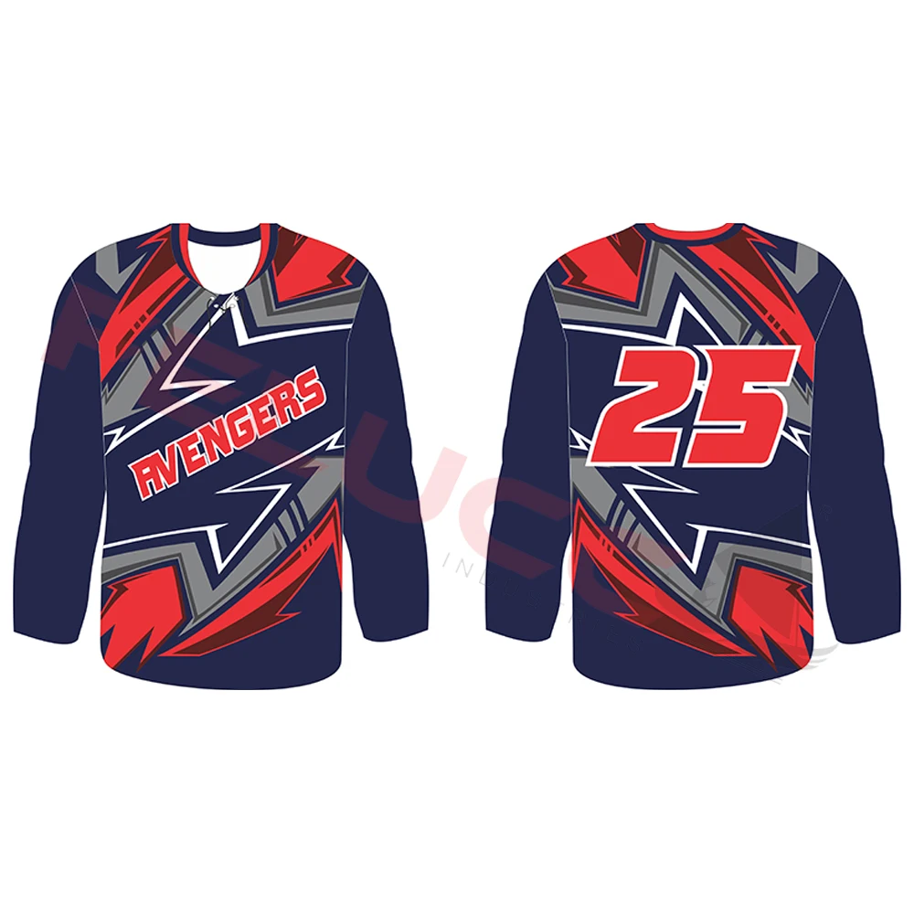 Wholesale Top Quality Custom Ice Hockey Jersey / Sublimation Printed New Design Ice Hockey Jersey / Sports Ice Hockey Jersey
