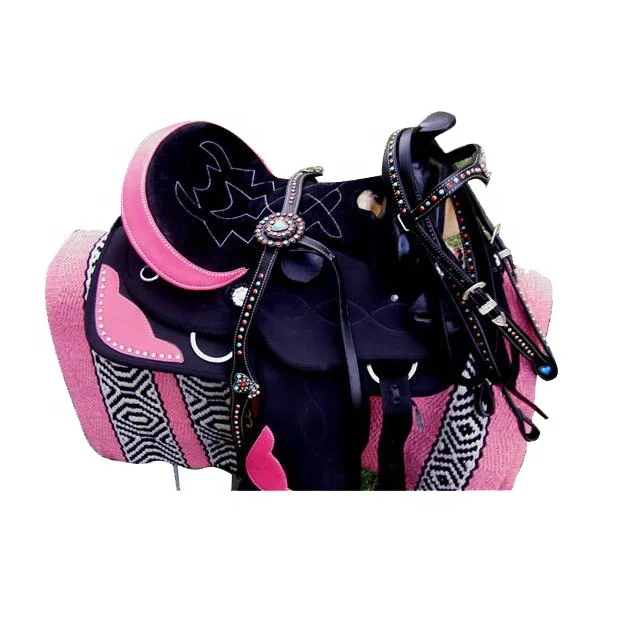 Handmade Indian 100  Percent Leather Horse Western Saddle