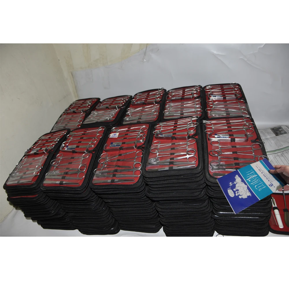 Набор из 14 передовых лабораторных наборов набор для расслоения 2024 шва нержавеющей стали инструменты анатомии