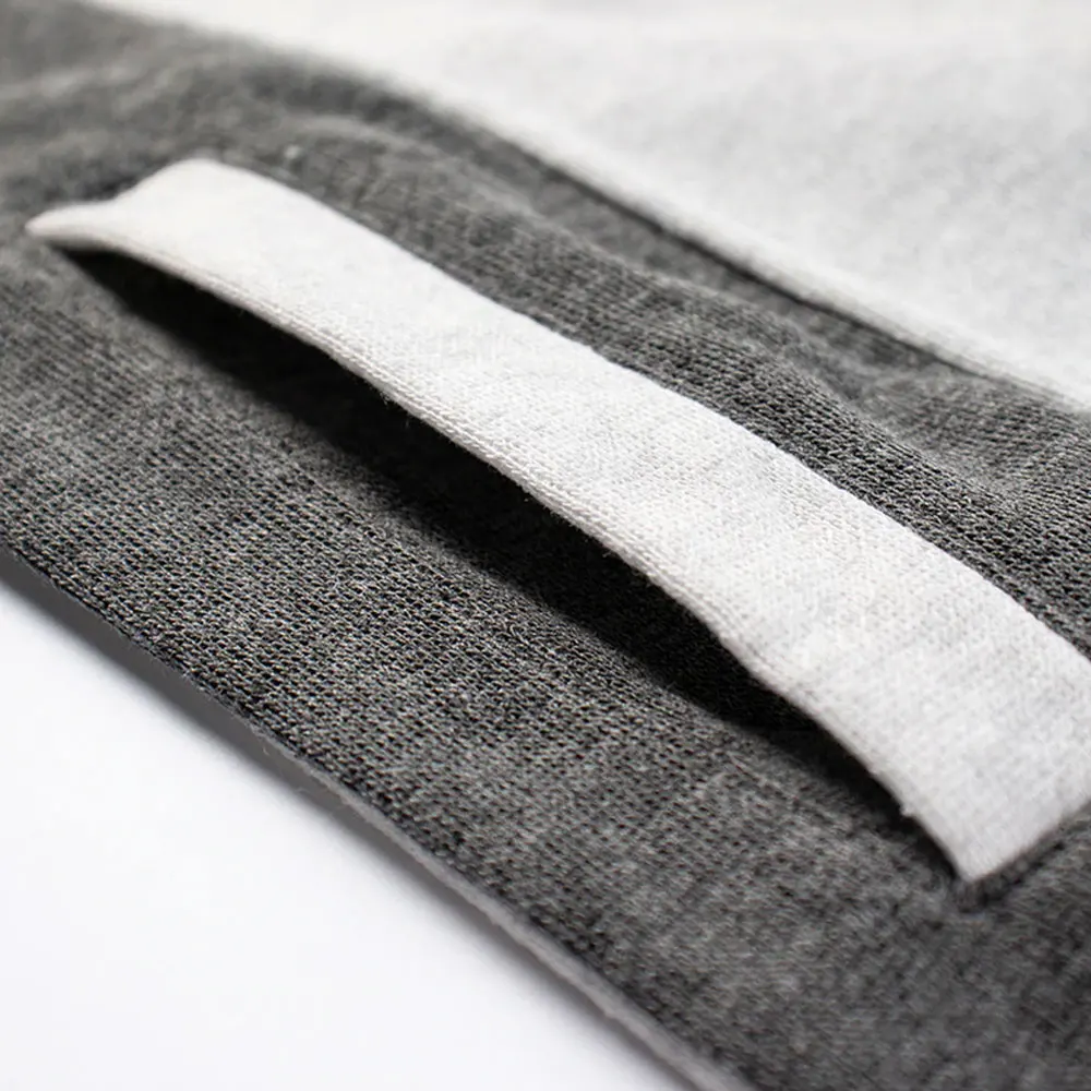 Front Zipper Style Grey And White Color Men Hoodies Use In Winter