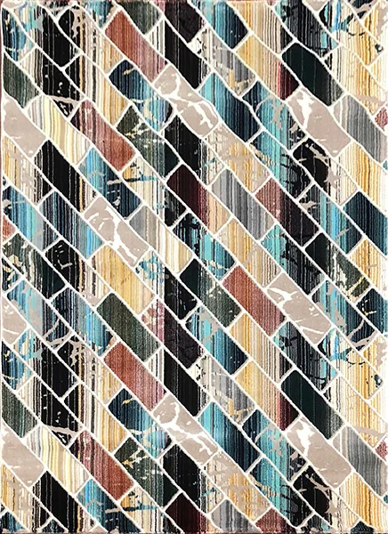 Роскошная оптовая цена для использования в помещении 11 мм тепловой набор полипропиленовые прямоугольные классические многоцветные тканые коврики