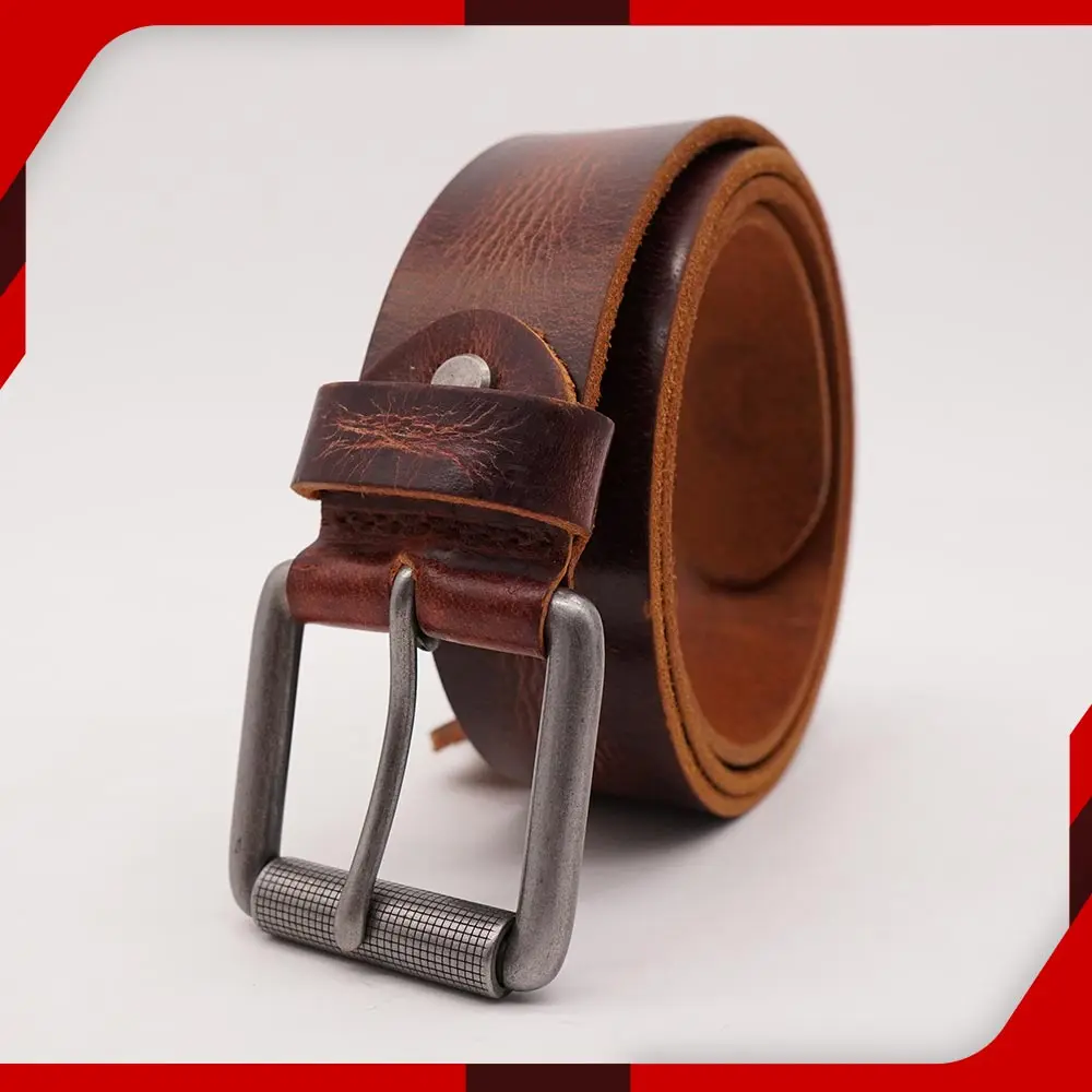 Comfortable and Adjustable new Fashion men cowhide belt made in Pakistan genuine leather belt mans 2022